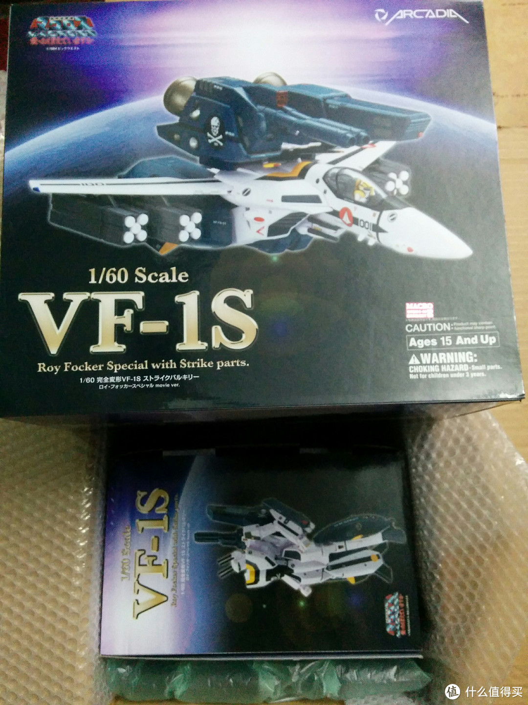 #本站首晒# ARCADIA 社超时空要塞 VF-1S 骷髅机 带SSP太空包