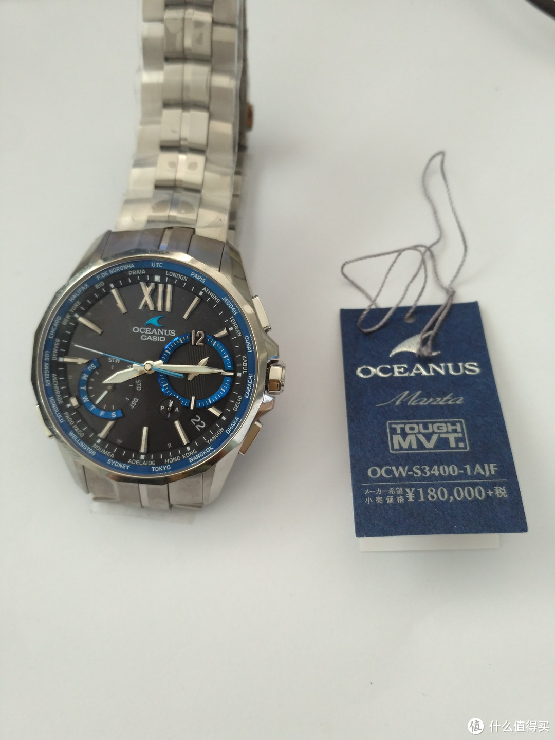 #原创新人#CASIO 卡西欧 OCEANUS MANTA 海神 OCW-S3000-1AJF 男款电波表 购买开箱