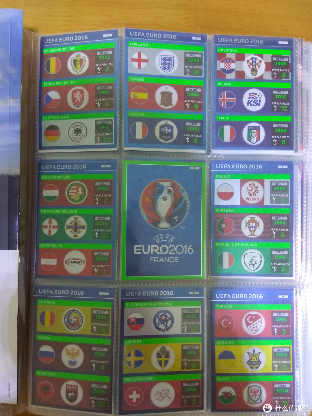 16帕尼尼欧洲杯游戏版球星卡