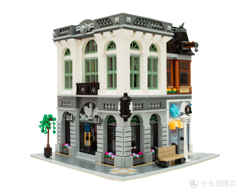 在家开银行： LEGO 乐高 10251 街景系列Brick Bank 砖块银行 简评