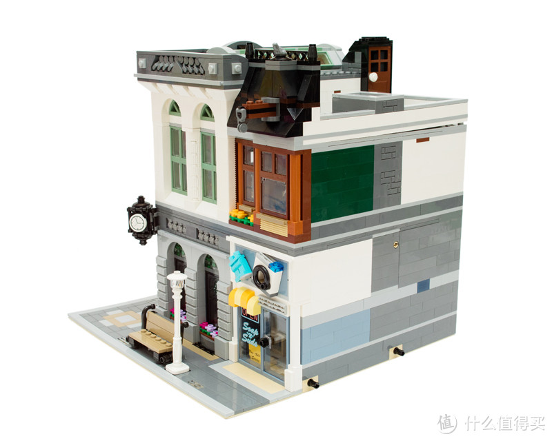 在家开银行： LEGO 乐高 10251 街景系列Brick Bank 砖块银行 简评