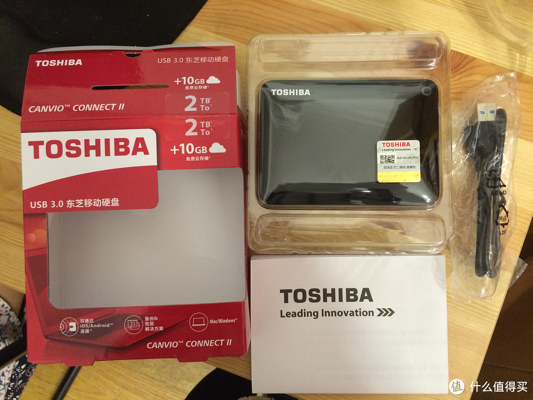 #原创新人# 可以照镜子的移动硬盘：TOSHIBA 东芝 Canvio 分享系列USB3.0  2TB移动硬盘