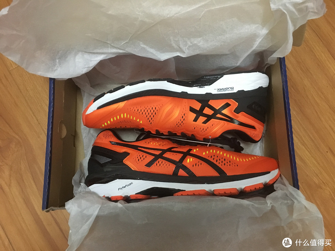 Asics 亚瑟士 Kayano 23 跑鞋 开箱 尺码选择建议