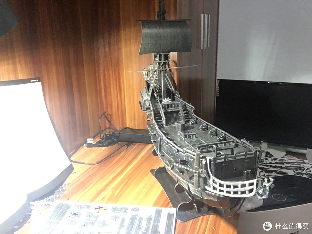 #本站首晒# CubicFun 乐立方 3D立体拼图玩具 船模系列 黑珍珠号 拼装全过程