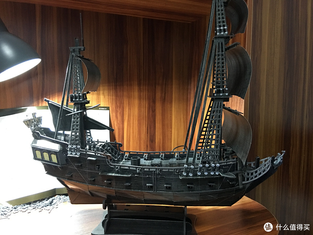 本站首晒cubicfun乐立方3d立体拼图玩具船模系列黑珍珠号拼装全过程