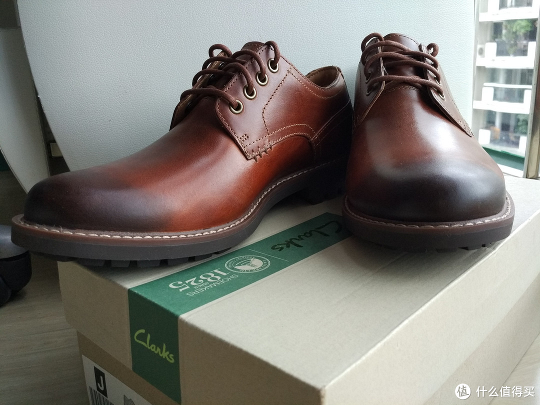 #本站首晒# Clarks 其乐 Montacute Hall 男士休闲皮鞋：尺码、色差及常见品牌简评