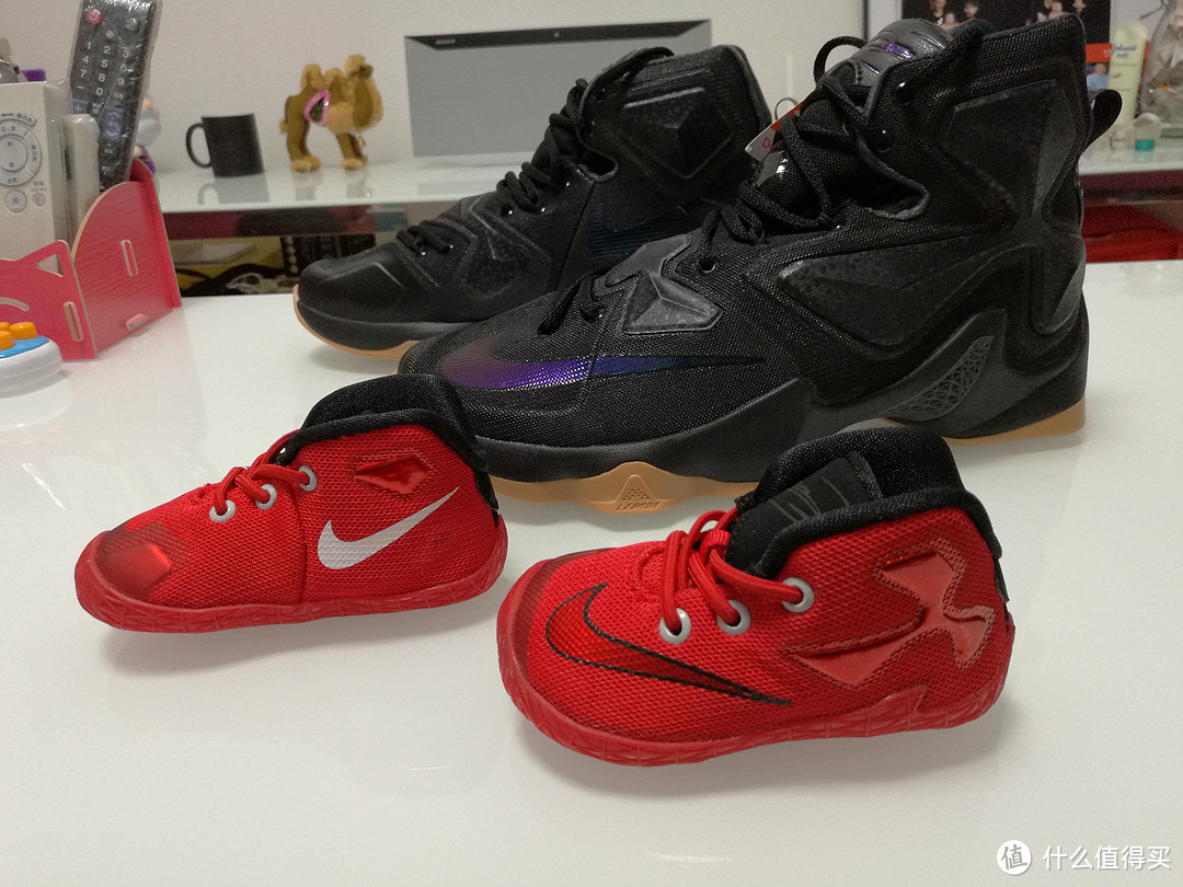 大手牵小手，大脚陪伴小脚——NIKE 耐克 lebron 13代篮球鞋 “父与子”开箱