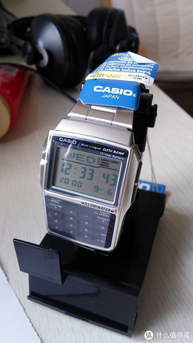 自带计算器的CASIO 卡西欧  Data Bank DBC-32D-1ADF-WW 手表