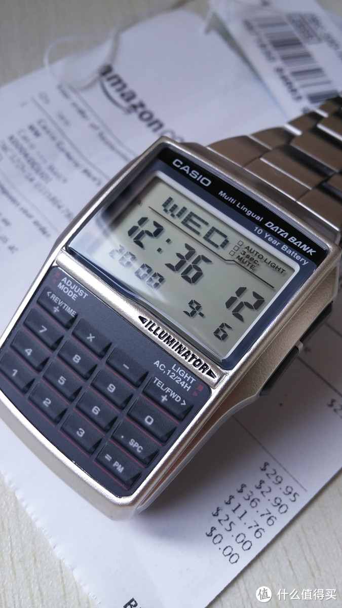 自带计算器的CASIO 卡西欧  Data Bank DBC-32D-1ADF-WW 手表
