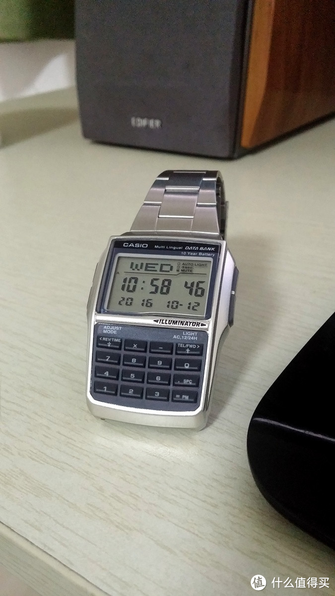 自带计算器的CASIO 卡西欧  Data Bank DBC-32D-1ADF-WW 手表