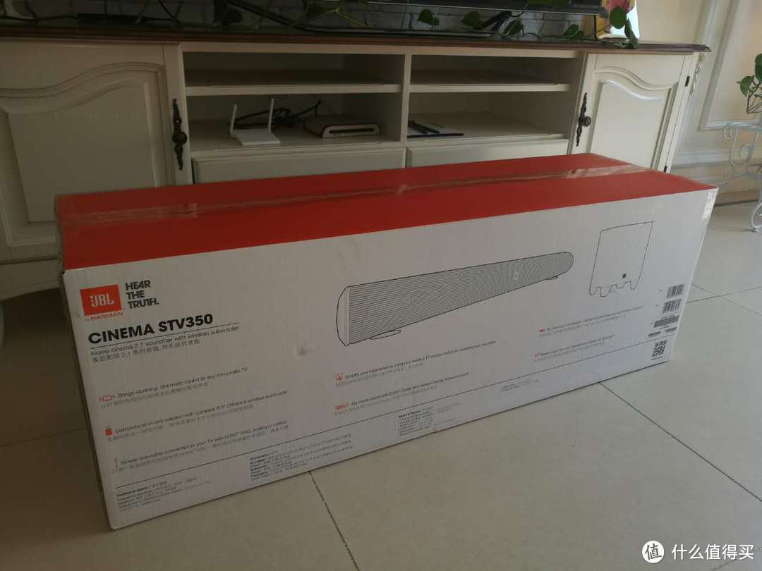 JBL CINEMA STV350 电视音箱 回音壁 开箱评测