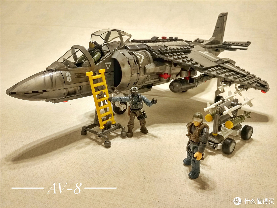 MEGA BLOKS 美高 使命召唤系列 CNG86 av-8鹞式战斗机 拼插模型 开箱简评