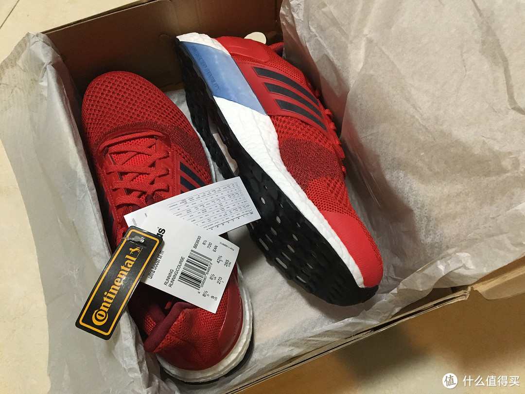 Adidas 阿迪达斯 ultre boost st秋冬款 射线红 跑鞋 开箱