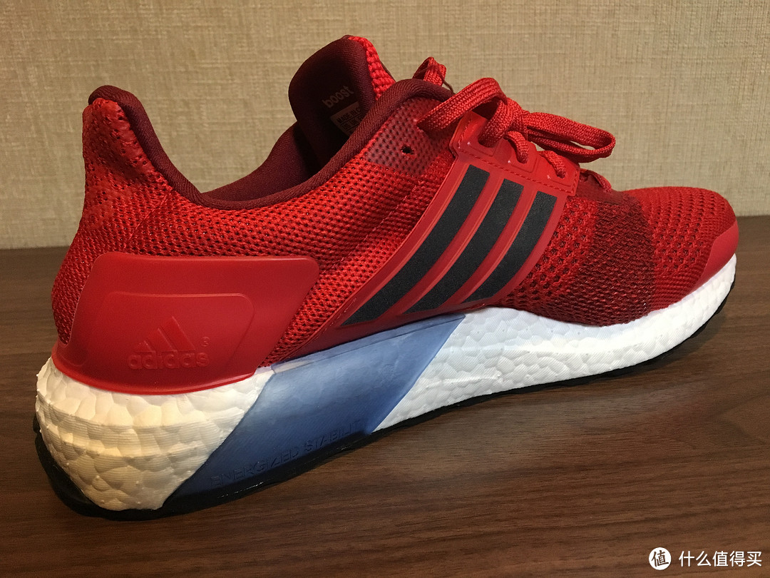 Adidas 阿迪达斯 ultre boost st秋冬款 射线红 跑鞋 开箱