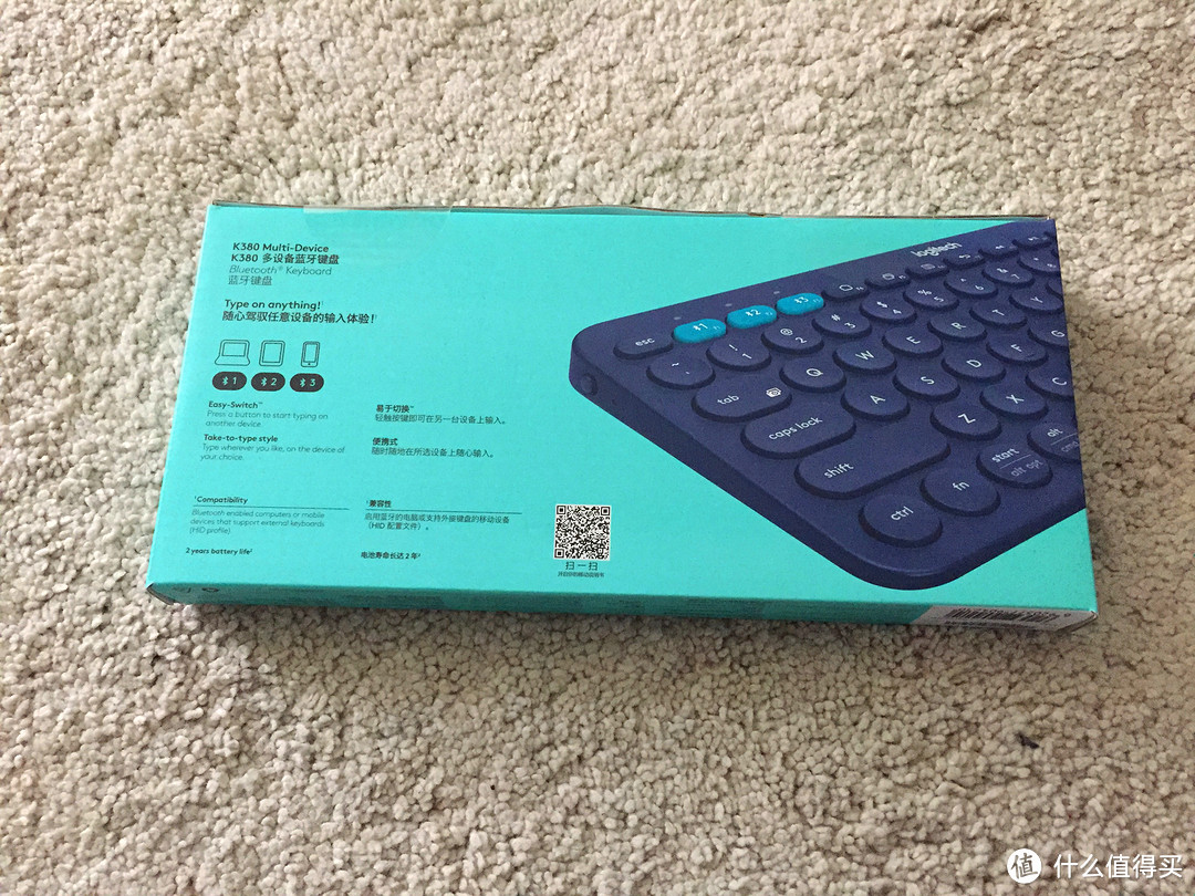 多款蓝牙键盘选择对比——Logitech 罗技 k380 使用感受