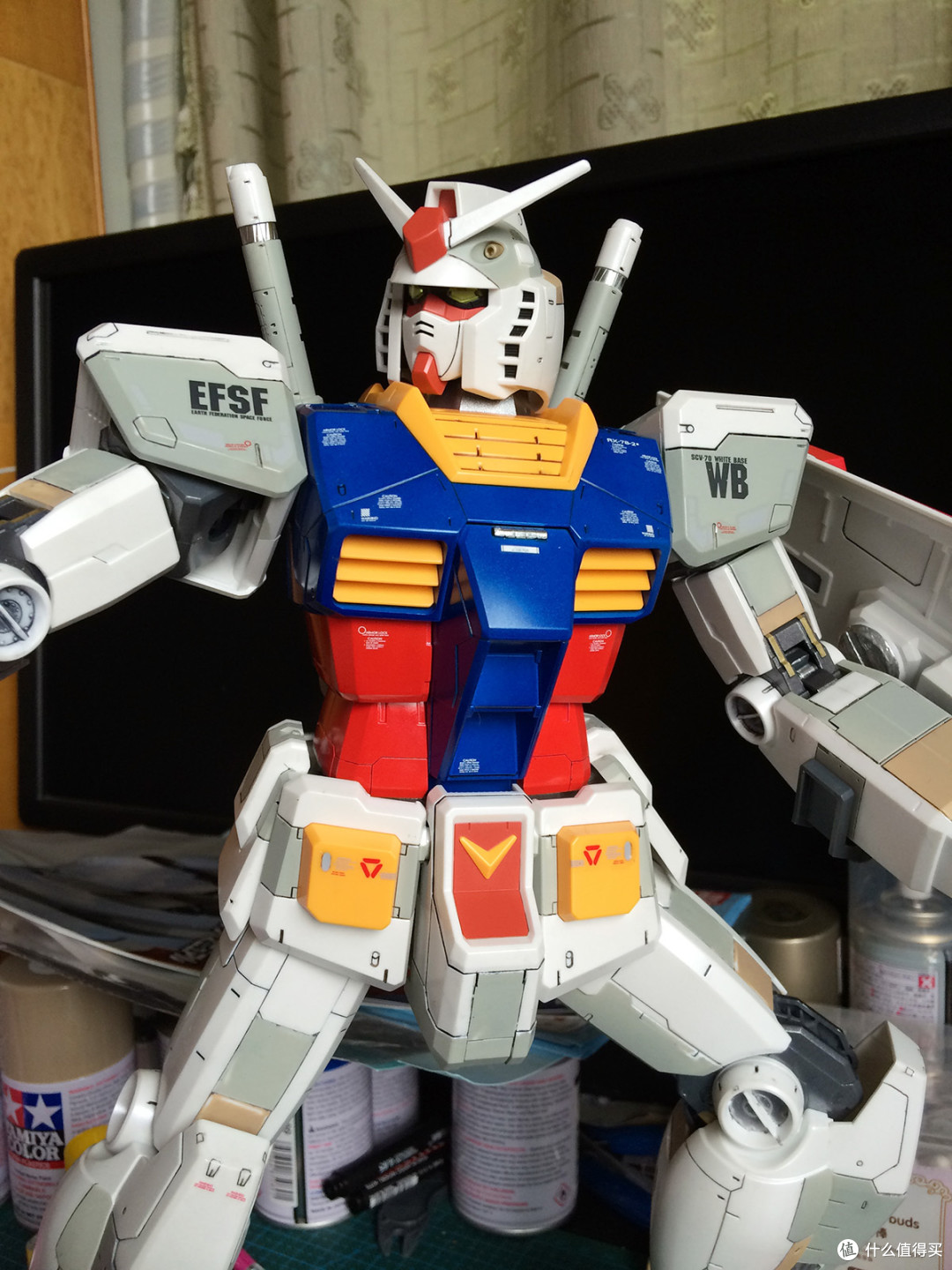 #本站首晒# 我的高达入坑之路——MEGA SIZE 1/48元祖高达上色记