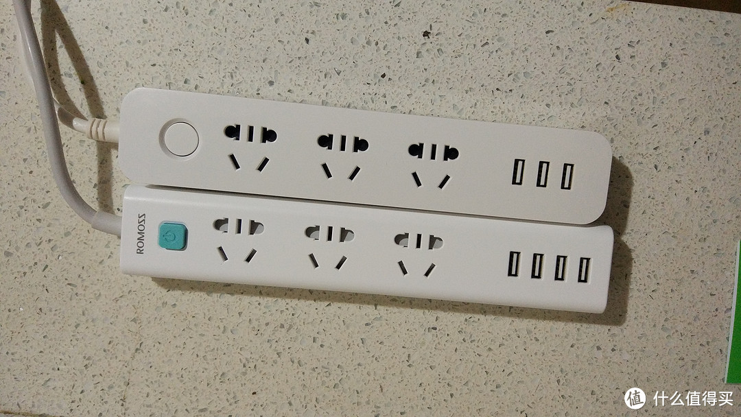 两款低端插线板之间的对决：MAXEYE 千分一 、ROMOSS 罗马仕