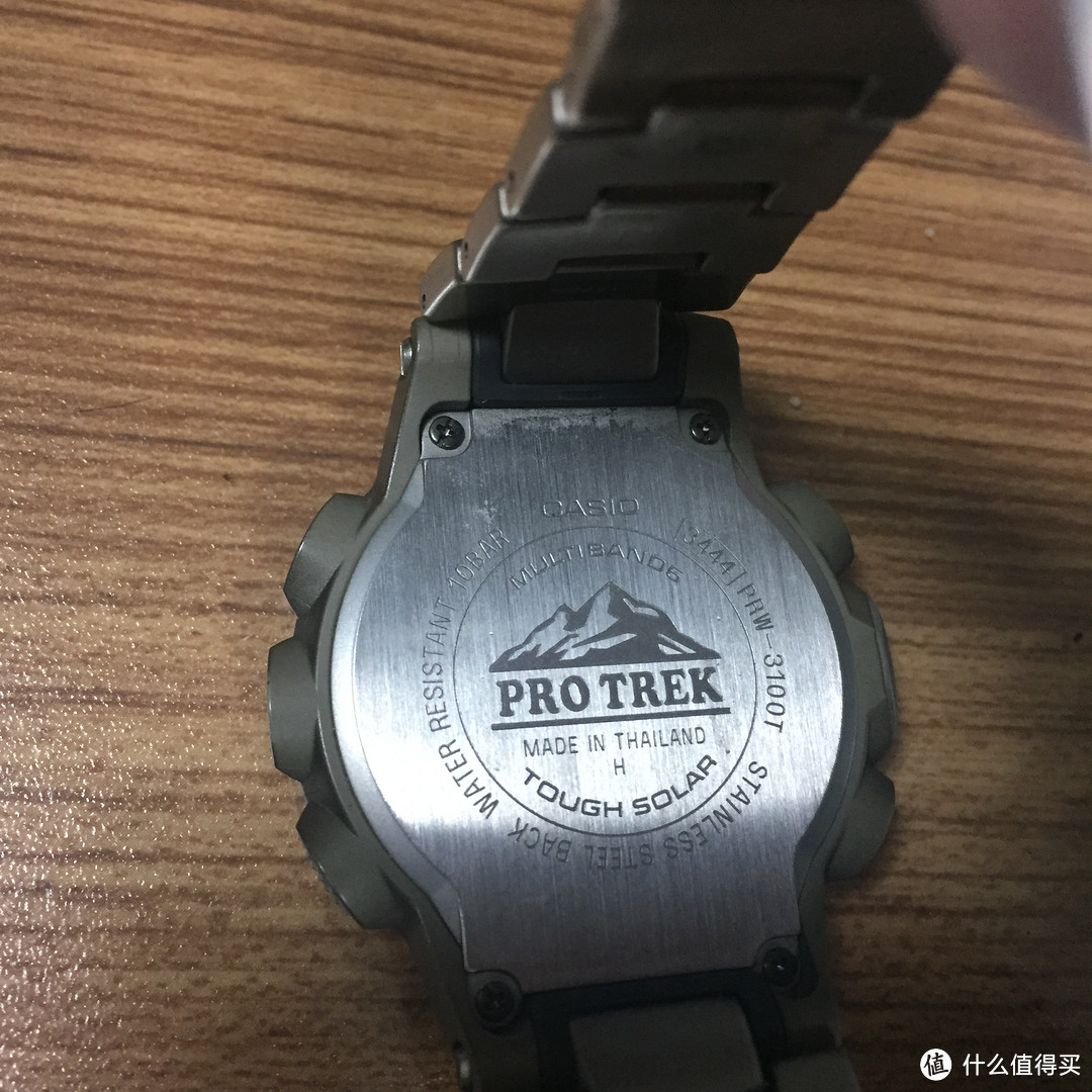 CASIO 卡西欧 PRO TREK 系列 PRW-3100T-7 太阳能电波登山表