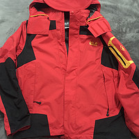 Jack Wolfskin 5005222 冬季户外三合一冲锋衣 欧版火焰红