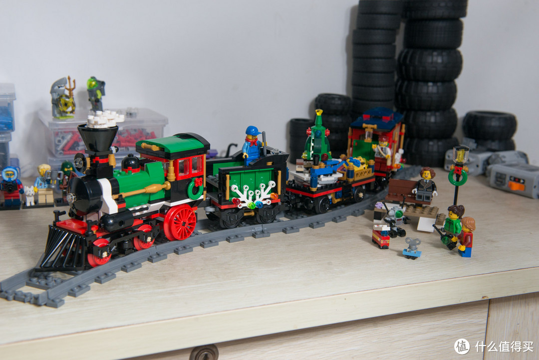 #本站首晒# Lego 乐高 Creator 冬季火车 10254 开箱