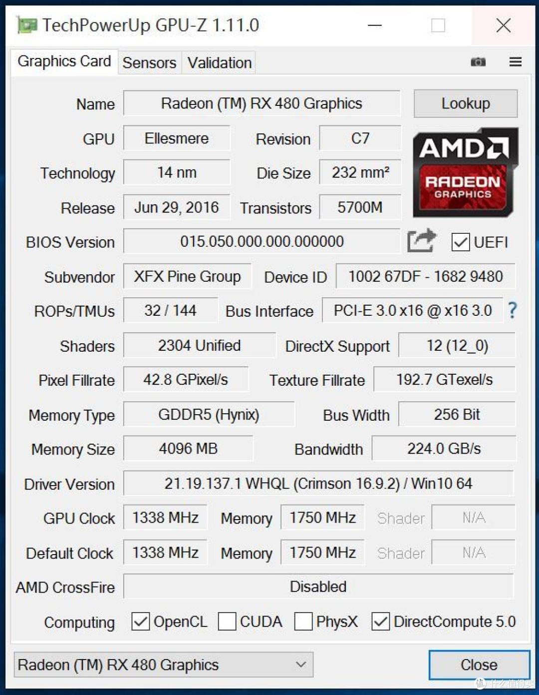 备战1111:显卡还能赚钱?看老司机的RX480简测及赚钱攻略