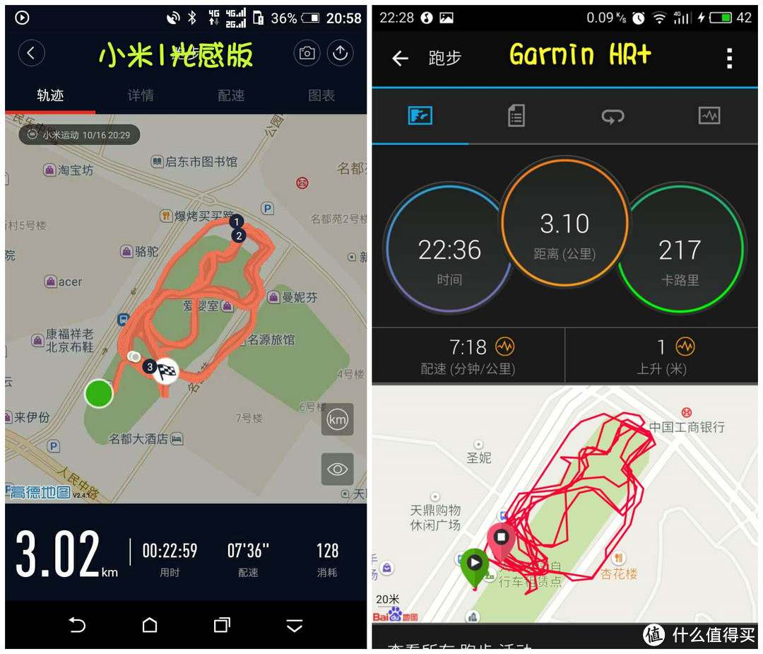 数据控的追求：从MI 小米 手环1代光感版到GARMIN 佳明 HR+ 智能手环