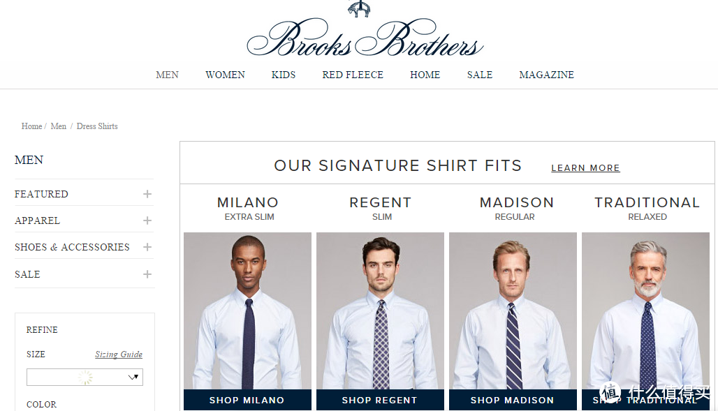 #原创新人#Brooks Brothers 官网海淘初体验 MILANO正装衬衫