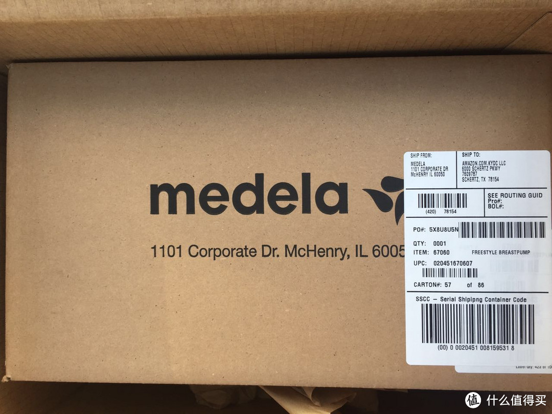 Medela 美德乐 飞韵双边电动吸奶器 开箱&Amazon Locker使用体验