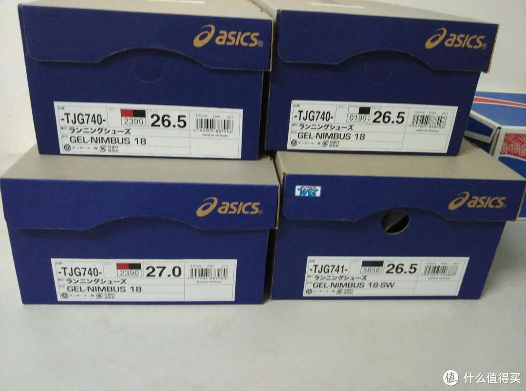 ASICS 亚瑟士*级缓 跑鞋NIMBUS18 尺码对比