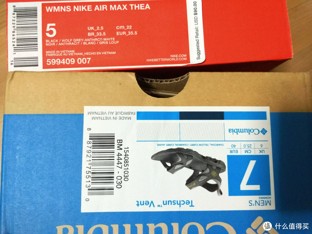Nike Air max 女士运动鞋&哥伦比亚 男士凉鞋 开箱