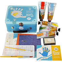 娃的画画启蒙：Joan Miro 美乐 儿童6色手指画套装手提箱