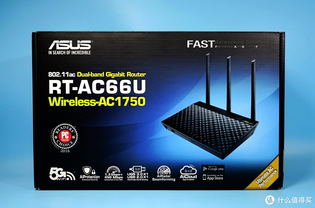 一次低调的升级——ASUS 华硕 RT-AC66U B1 无线路由器 开箱和小测