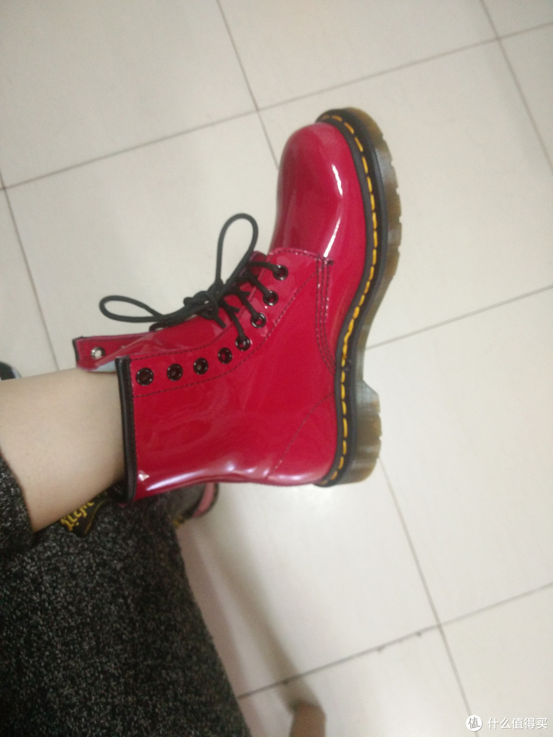 第一双红漆皮 Dr. Martens 1460 马丁靴