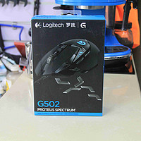 罗技 G502RGB 鼠标开箱特写(包装|配重块|防滑层|滚轮|编织线管)