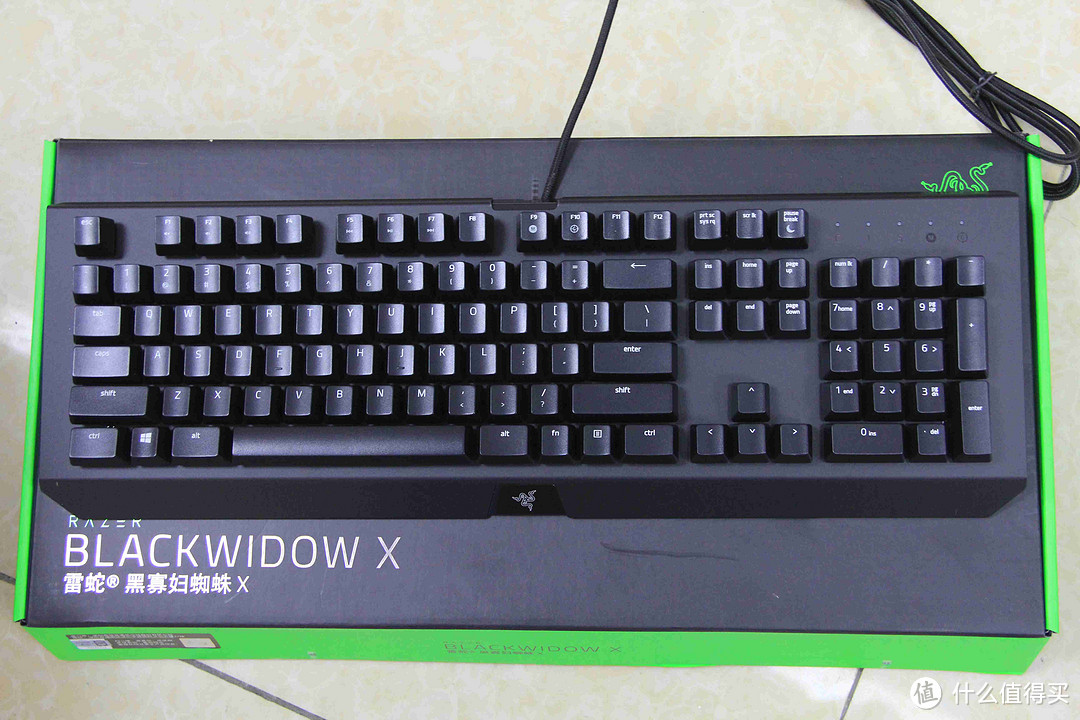 RAZER 雷蛇 BlackWidow X 黑寡妇蜘蛛X 标准版 绿轴键盘 入手体验