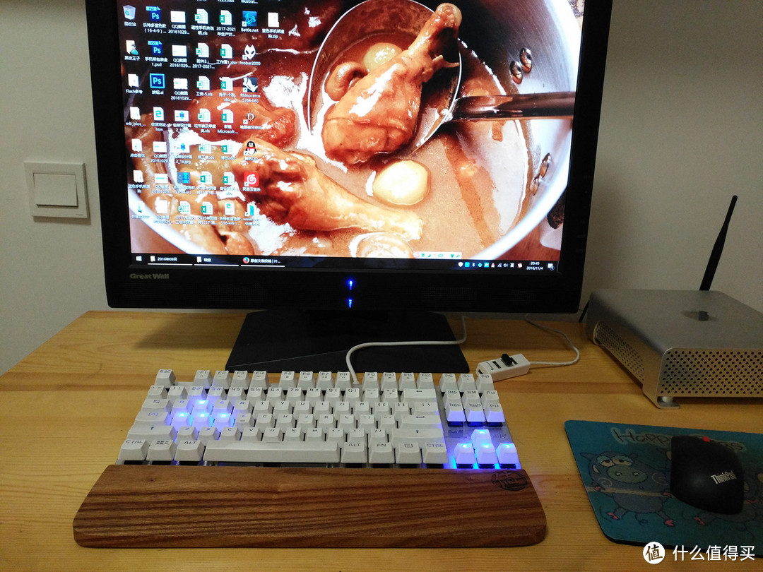 最便宜的茶轴！Rapoo 雷柏 V500 合金版茶轴机械键盘&埃普UP-2铝合金笔记本支架