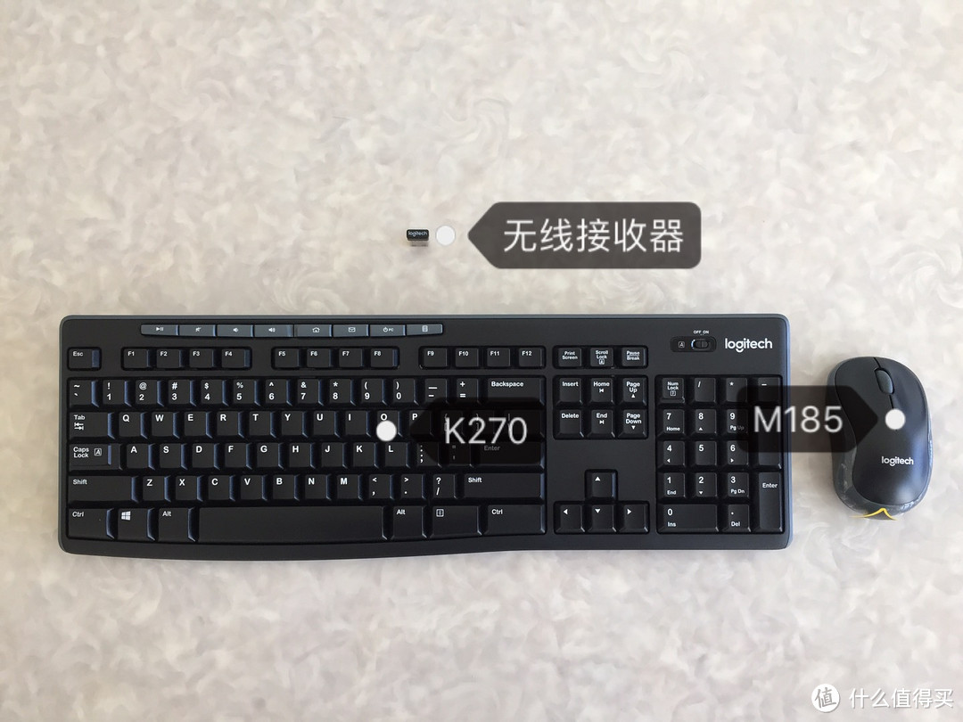 有券就是白菜价！Logitech 罗技 MK270 无线键鼠套装 开箱晒单