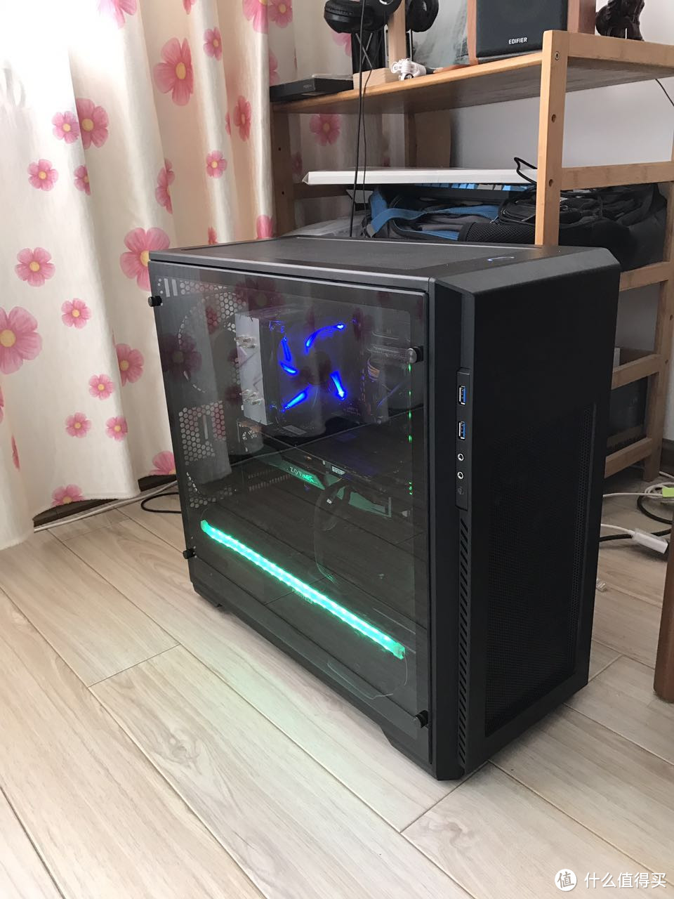 大肚能容——PHANTEKS 追风者 PK-515P 钢化玻璃全侧透 机箱 开箱晒物