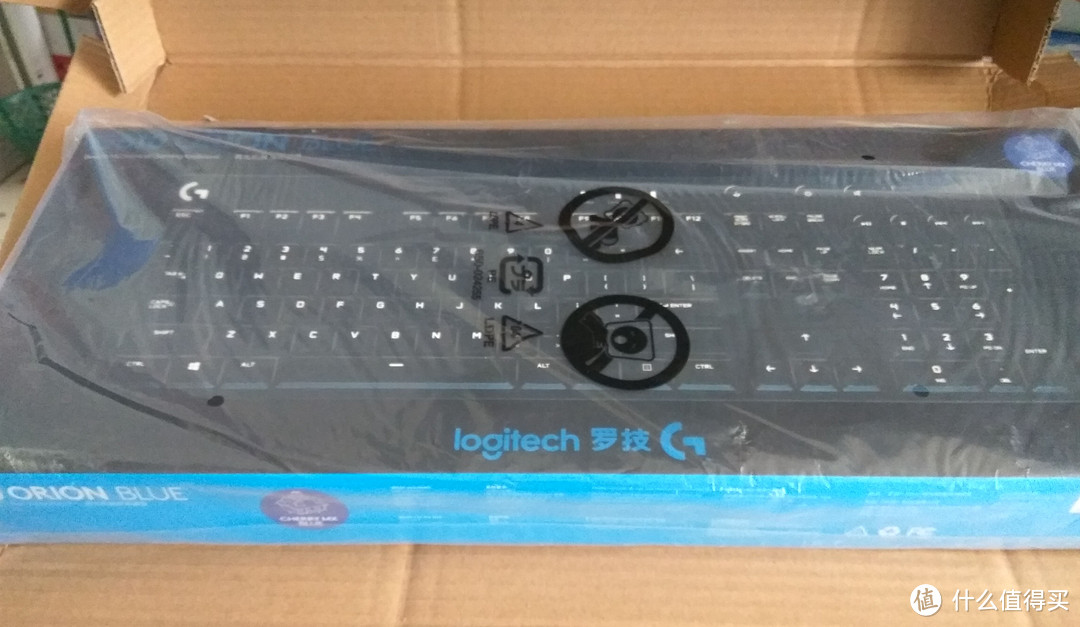 回归原厂：Logitech 罗技 G610 Orion Blue 青轴机械键盘 开箱及评测