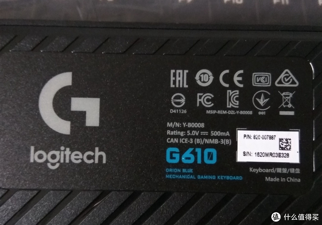 回归原厂：Logitech 罗技 G610 Orion Blue 青轴机械键盘 开箱及评测