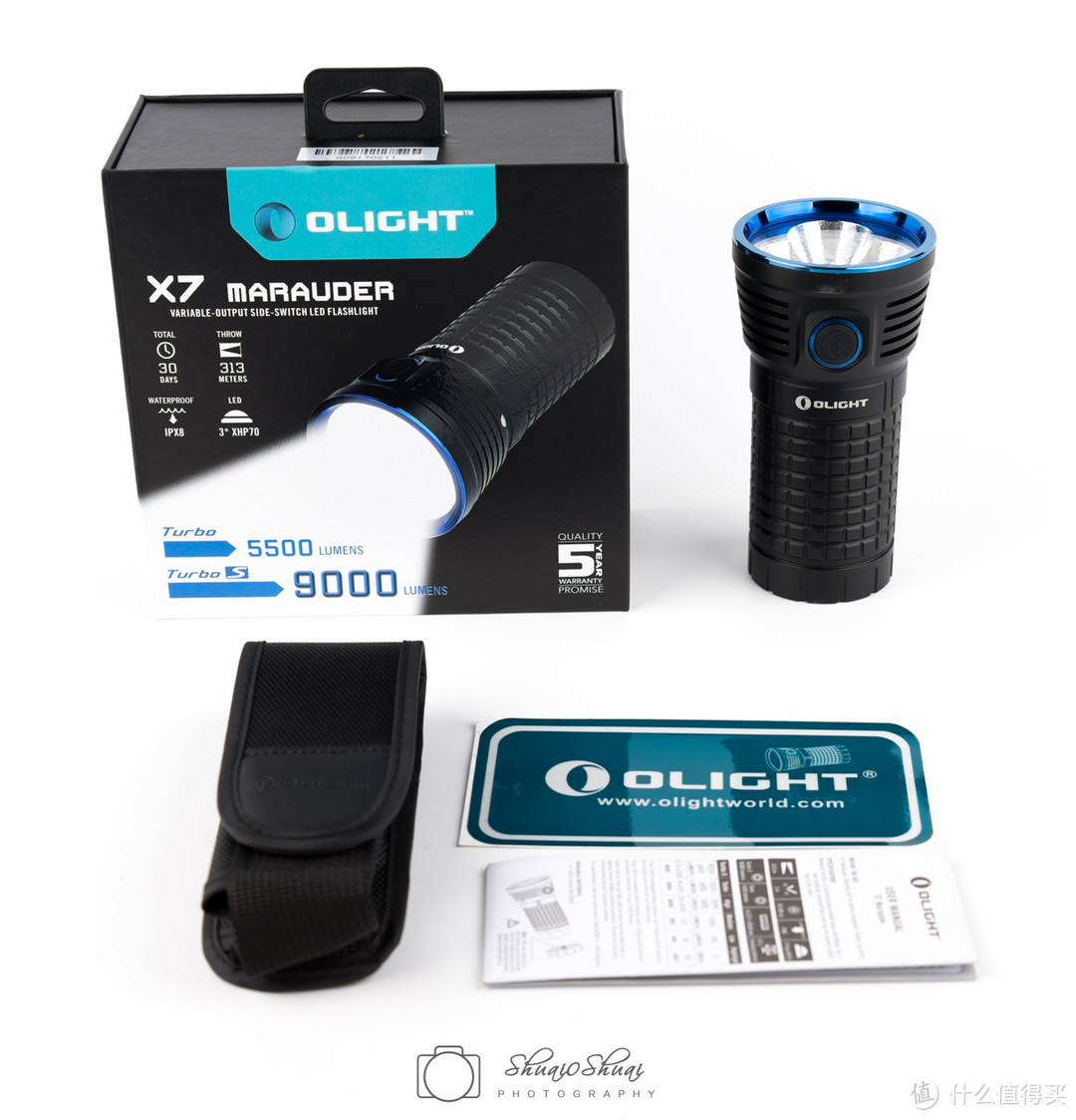 9000LM的手电怕不怕？Olight 欧莱特 X7 掠夺者