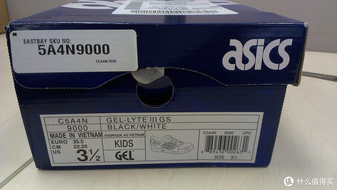 Eastbay海淘开箱：ASICS 亚瑟士 GEL-LYTE III GS 大童款 复古运动鞋