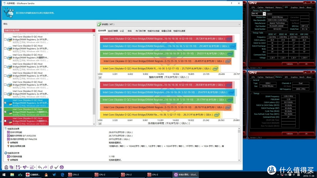 Apacer 宇瞻 银豹DDR4 2400单条16GB内存开箱&详测及超频DDR4 3333经验分享