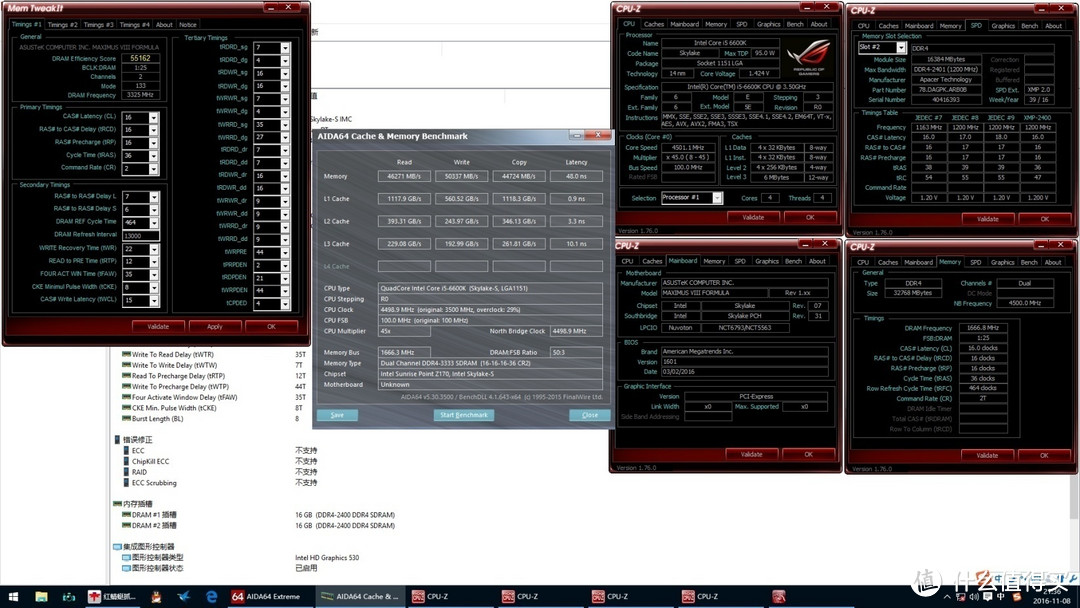 Apacer 宇瞻 银豹DDR4 2400单条16GB内存开箱&详测及超频DDR4 3333经验分享