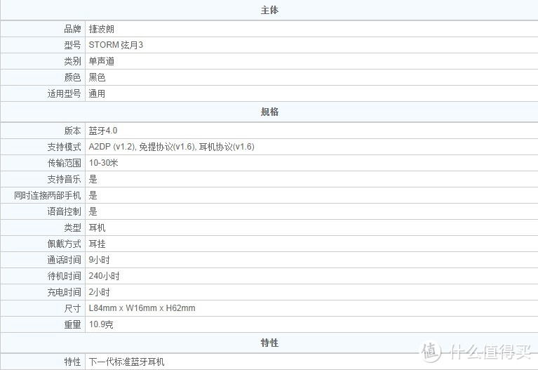 为了舒适的通话 — Jabra 捷波朗 STORM弦月3 蓝牙耳机 开箱