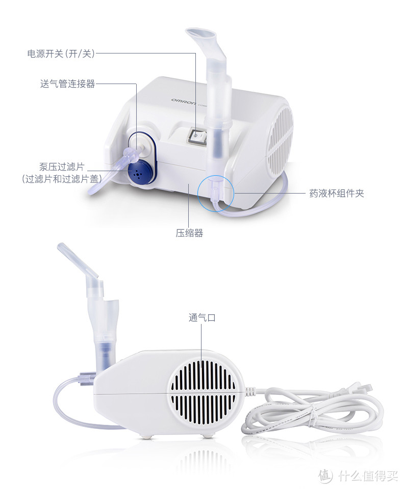 秋冬季咳喘儿童好帮手：PMRON 欧姆龙 家用雾化机 NE-C25S 开箱