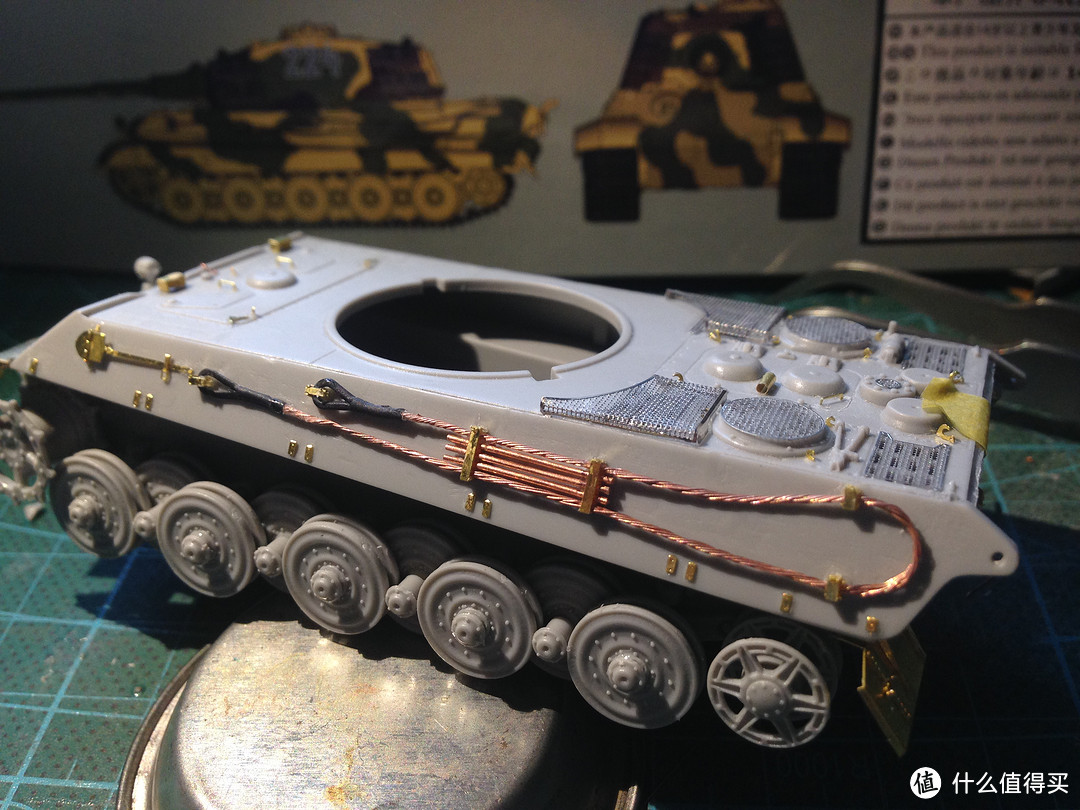 Trumpeter 小号手 1:72 虎王亨舍尔炮塔型 坦克模型 开箱