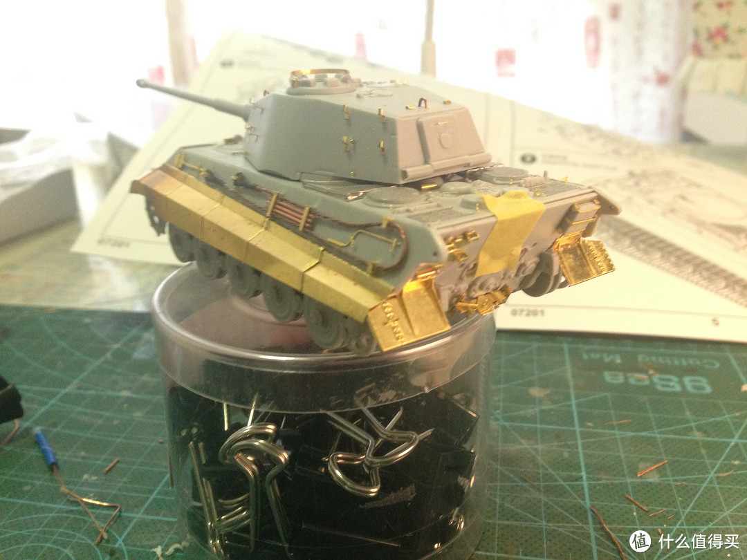 Trumpeter 小号手 1:72 虎王亨舍尔炮塔型 坦克模型 开箱