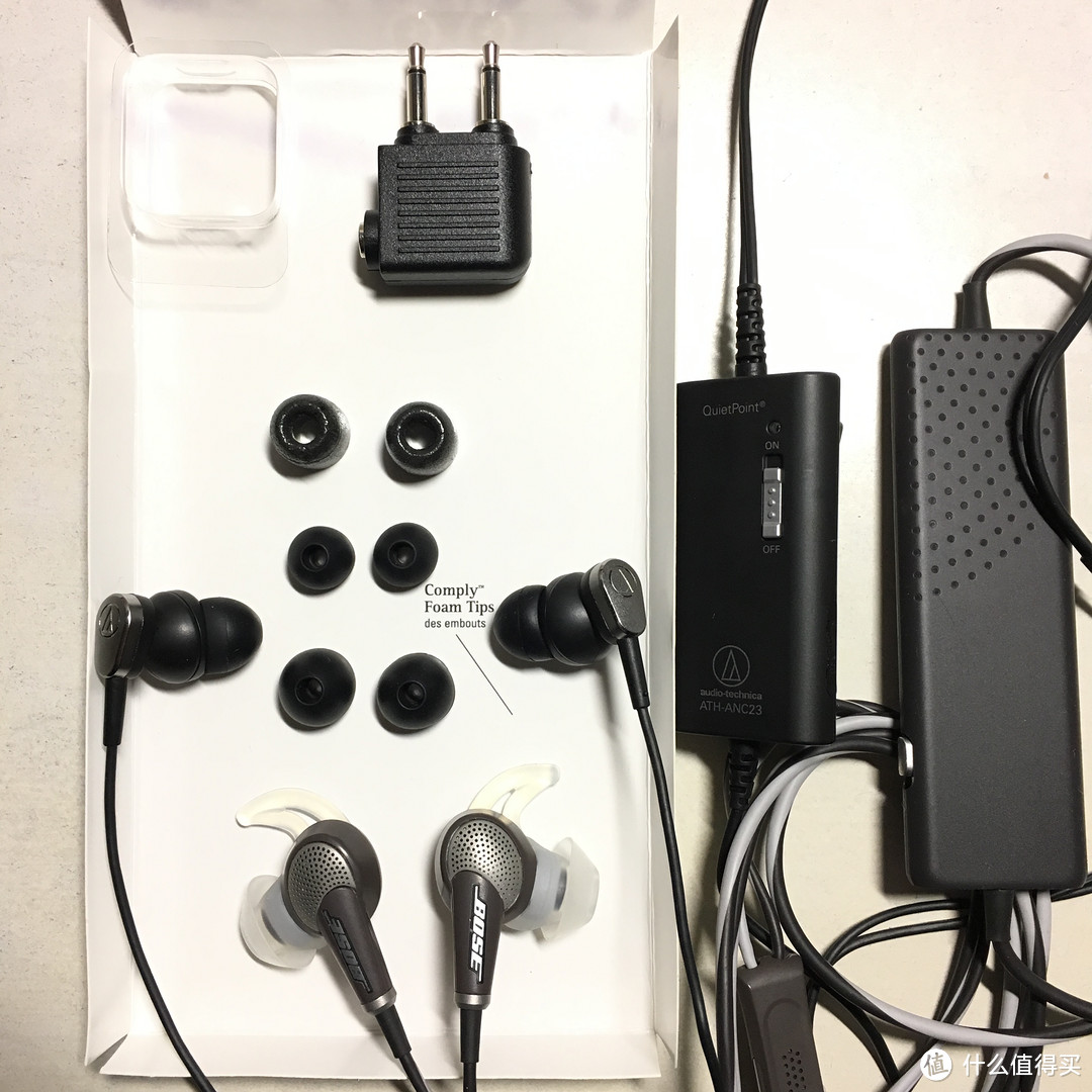 白菜降噪耳塞到手:Audio-Technica 铁三角 ATH-ANC23 线控主降噪入耳式耳机