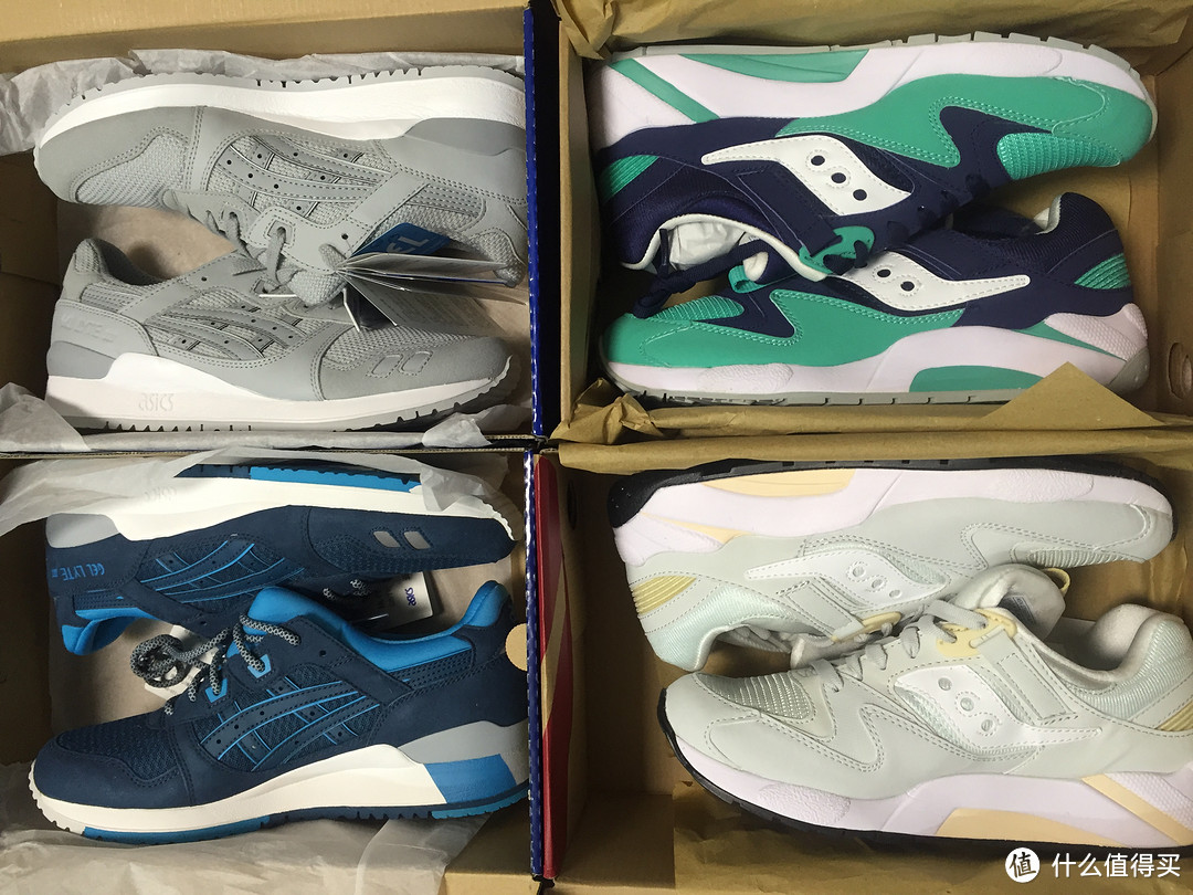 2016年双11晒单——asics 亚瑟士 Lyte Ⅲ 复古跑鞋 &SAUCONY 圣康尼 GRID 9000 跑鞋